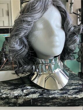 High shine/ reflective posture collar by Breathless Latex
